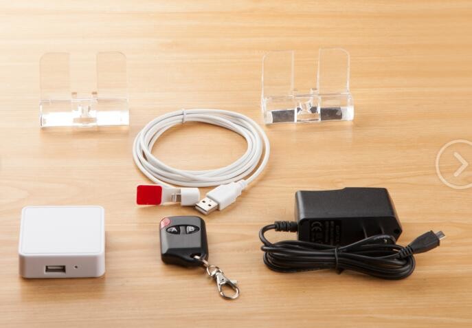 COMER Hot sale alarm controller and charge function mobile phone acrylic security display holder