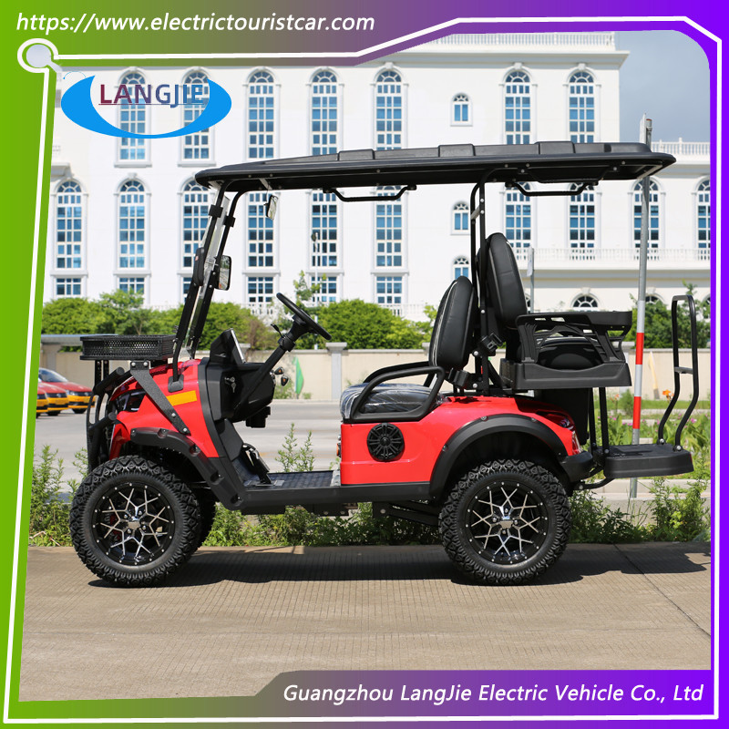 New Design Color Option Electric Golf Carts 4 Seater 48V Electric Club Car Energy Green Car