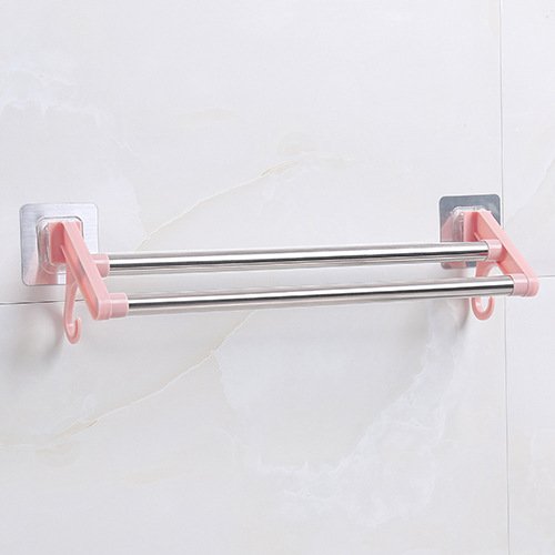 Perforation - Free Bathroom Towel Rack Stainless Steel Wall Mounted Towel Holder