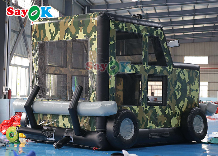 Funny Cars Wonderful Inflatable Bounce Castle With Ball Pit Pool Fire Retardant