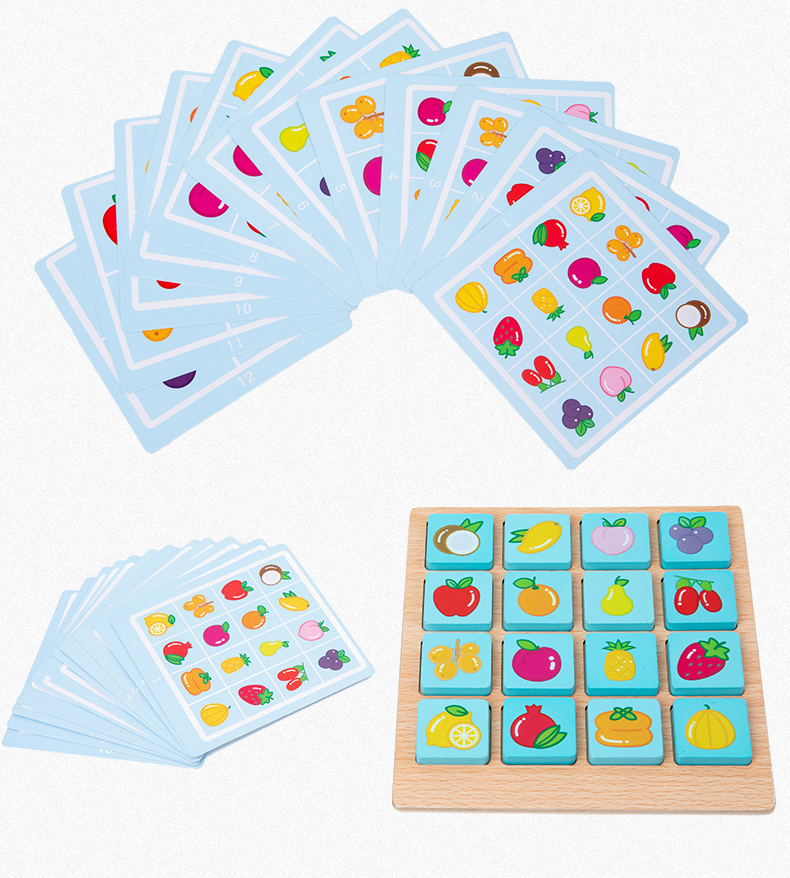 ODM Children'S Montessori Wooden Puzzle Board Game