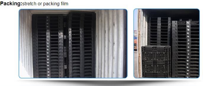 Detachable plastic 4 drum oil spill pallet, 1300*660*150 mm 2 drum spill containment pallet, Nestable 2 drum spill conta