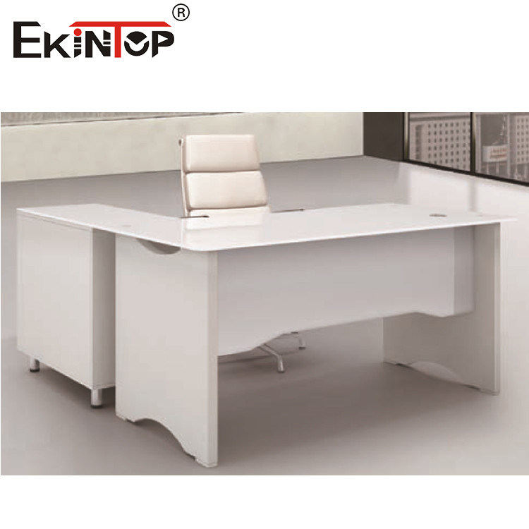 glass desk table
