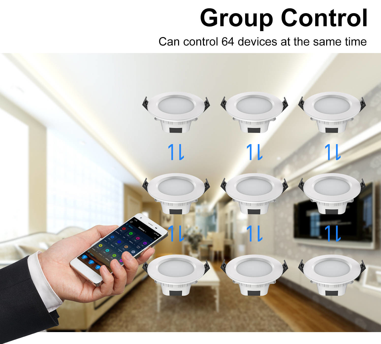 5W Smart Bluetooth Mesh LED Bulb RGBCW Floodlight Voice Control
