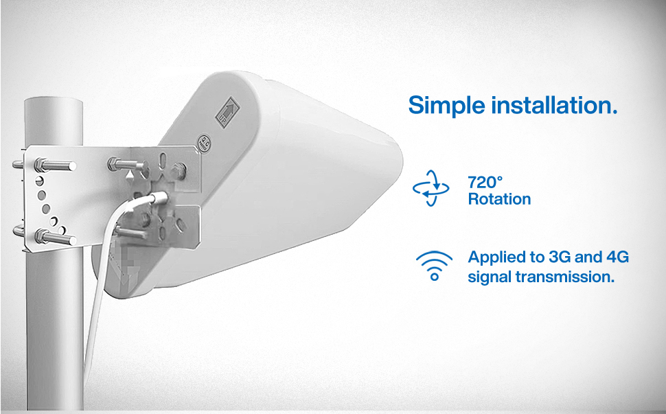 High Gain 11dBi Signal Broadband 698-2700 MHz Log Periodic Antenna for 4G 5G network