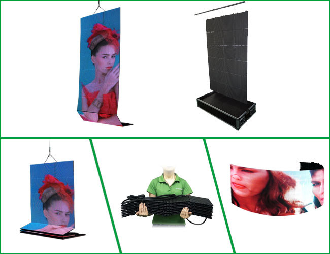 P5.2 SMD3528 HD Indoor Full Color Led Display Advertising 12mm Thickness
