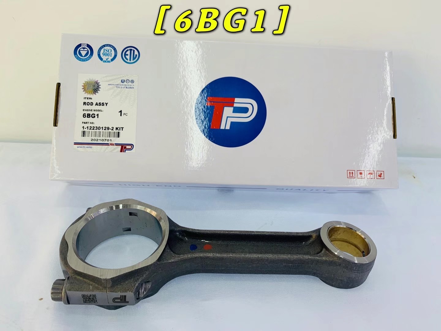 1-12230129-2 Isuzu Excavator Engine Parts 4JG1 Piston Con Rod