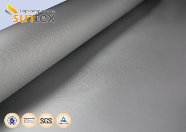 Quality 0.4mm PU Coated Fiberglass Fabric For Fire Curtain And Smoke Curtains for sale