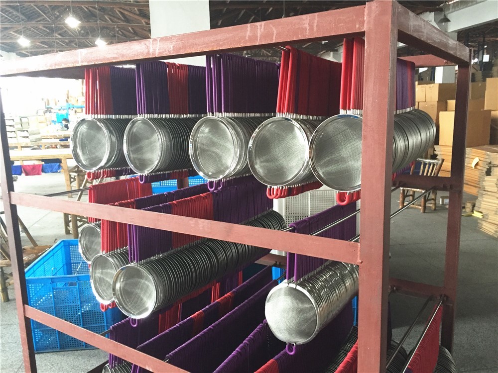 Kitchen Supply - Premium Quality Stainless Steel Mesh Frying Strainer/Fine Mesh Strainer Set for Restaurant
