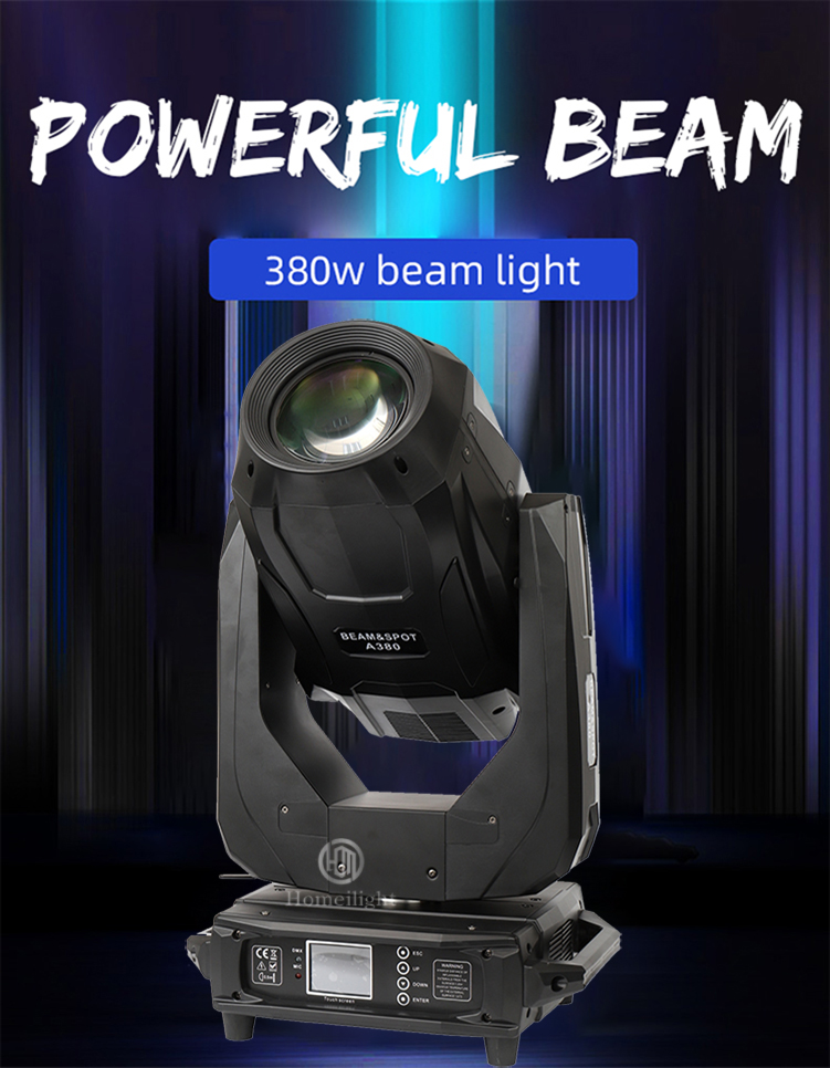 BSW Moving Head Beam 380 DJ Sharpy Light Double Prism 3in1 Beam Spot Wash Light
