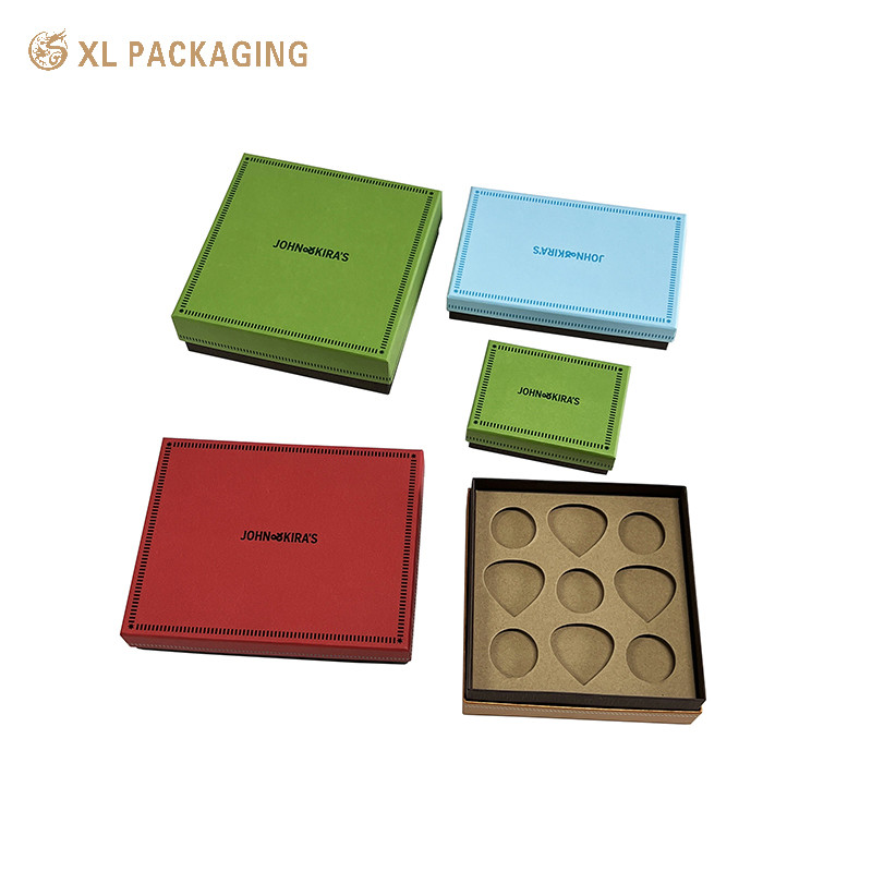 Biodegradable Chocolate Valentine's Day Gift Box Lid Base With Food Grade Insert