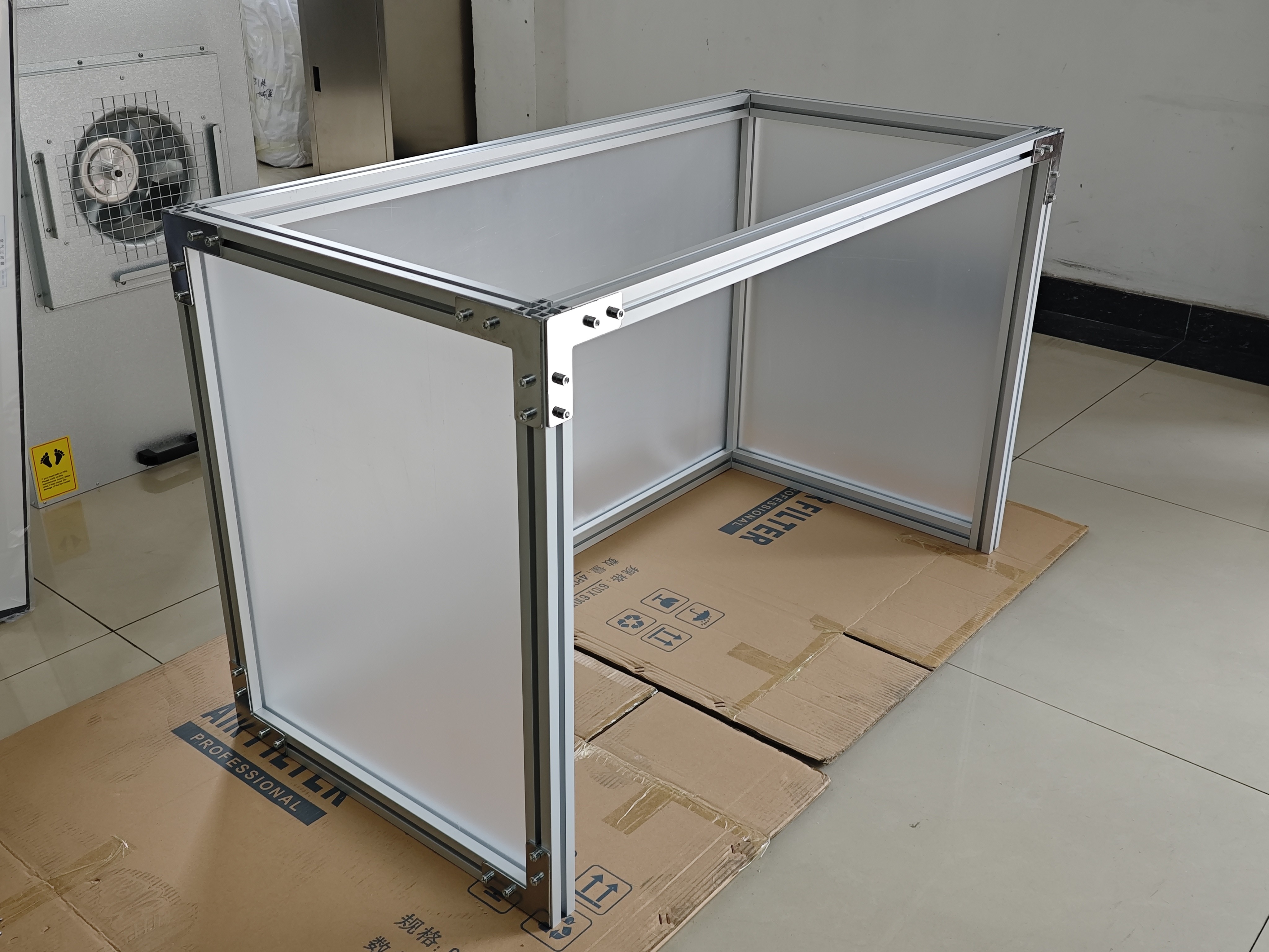 Acrylic Plate Aluminum Frame FFU Clean Workbench Hepa Fan Filter Unit HEPA H14 for Clean and Controlled Semiconductor Manufacturing
