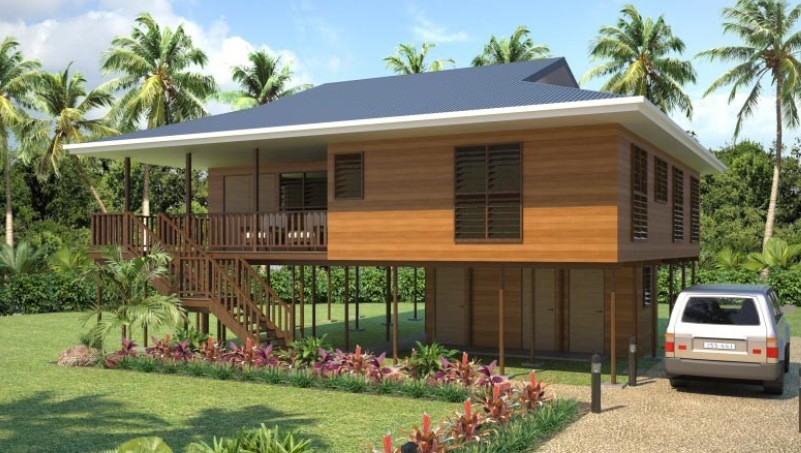 Light Steel Wooden House Bungalow / Luxury Beach Bungalows For Thailand
