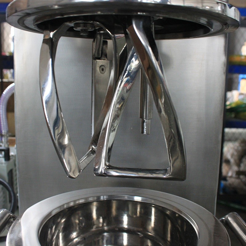 Lithium Battery Machine 2 Liter Volume Triple Shaft Planetary Vacuum Mixer Vacuum Pump Feeding Device Water Chiller
