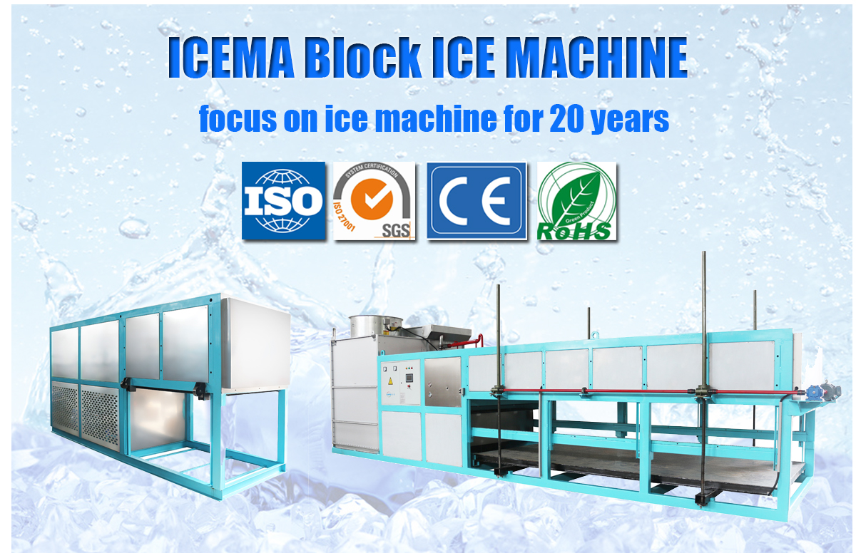 Long Service Life Industrial Ice Block Making Machine for Fishery Ice Production