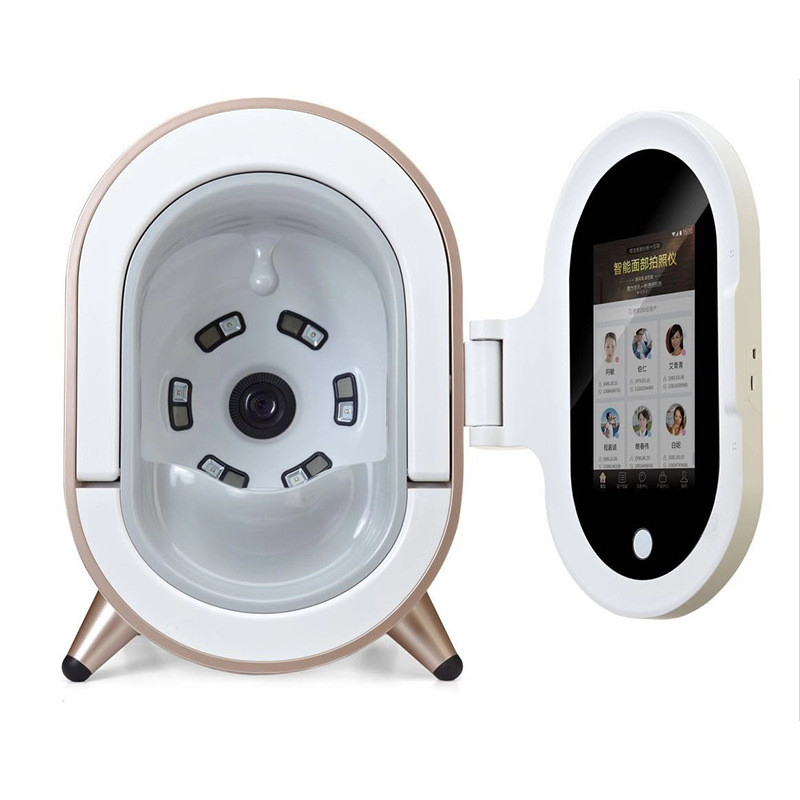 3d Face Skin Scope Analyzer , Skin Analyzer Magnifier Machine With Camera