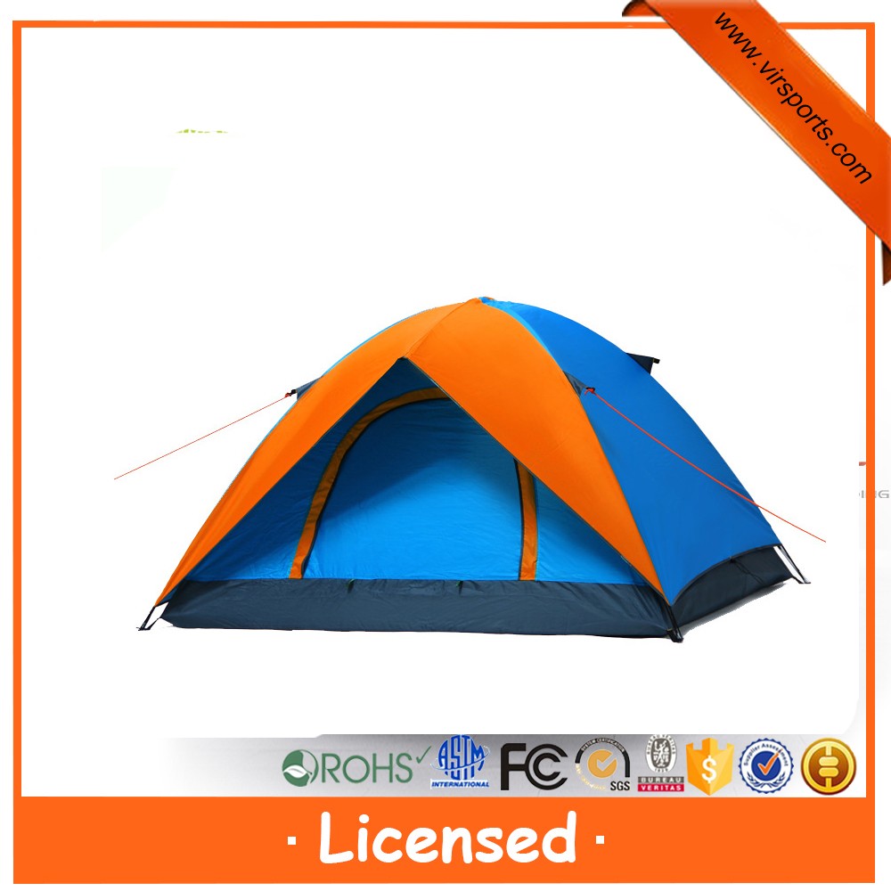 Hot Selling portable 3-4 Person Waterproof Outdoor Camping Tent for trekking and family