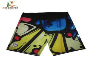 Mens Surf Spandex Boardshorts Custom Silk Screen Printing No Limitation