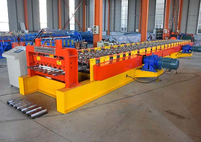 23 Rows Floor Deck Roll Forming Machine Customized Length Effective Width 720mm