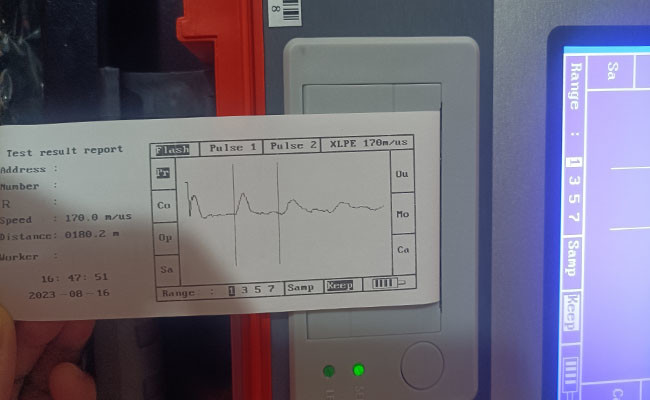 Medium Low Voltage Underground TDR Cable Fault Locator Portable Lightweight With Printer