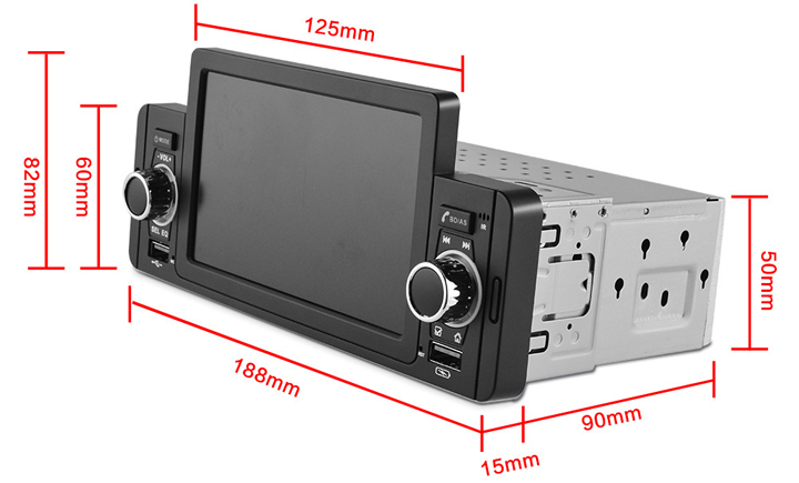 Car Stereo with Backup Camera, Auto GPS Navigation System for Android 9.1 with WiFi Bluetooth Radio Receiver 7in Touchscreen LCD Monitor,in-Dash Multimedia Video Playe