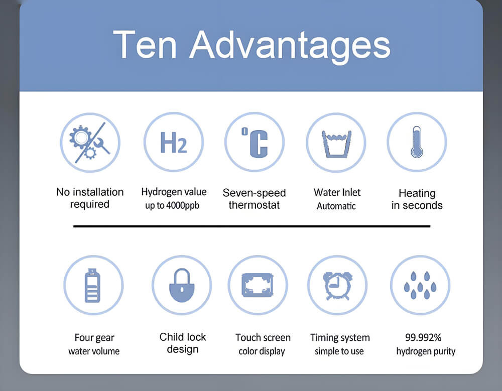 Hydrogen-rich Water Dispenser Anti-aging Antioxidant Molecular Hydrogen Water Machine WEIZI