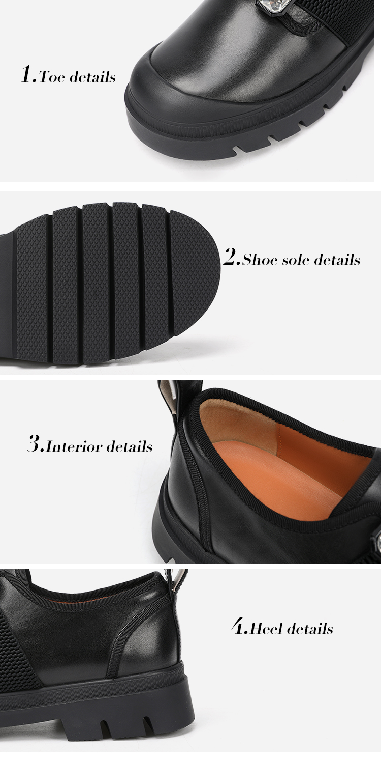 Black Flat For Women New Styles Office Lady Shoe , Casual Mary Jane Flat Shoe