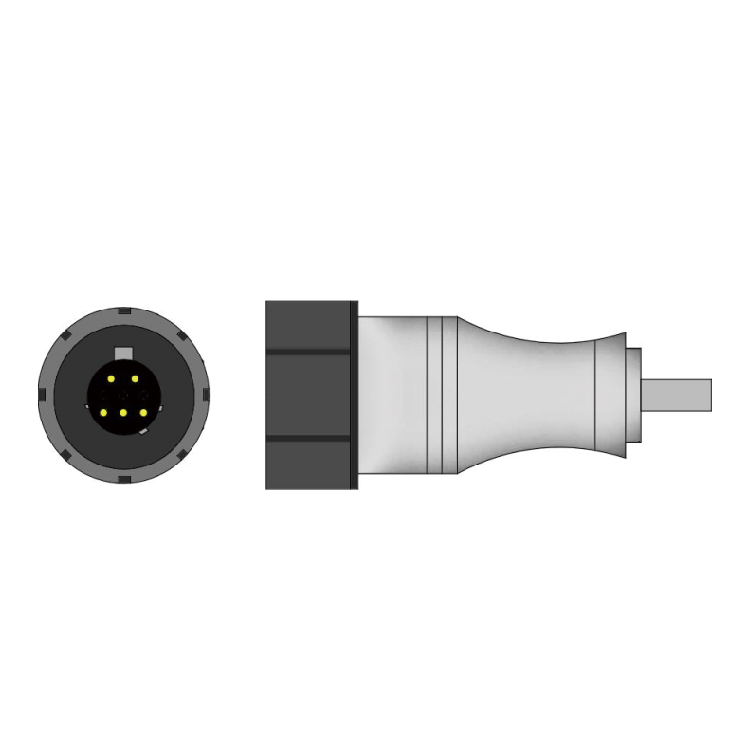 Bard 5 Pin IBP Adapter Cable To Merit Transducer