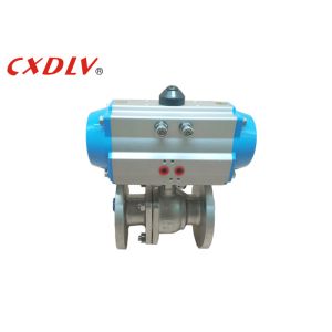 Buy cheap Double Acting Flange Pneumatic Actuated Ball Valve Control Valve 150LB product