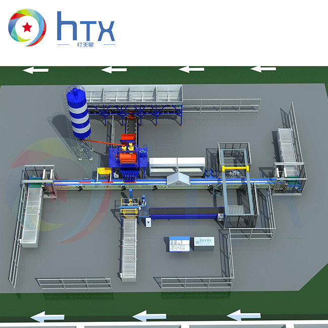 Concrete Dosing System Wall Panel Production Line Cultured Stone Making Machine