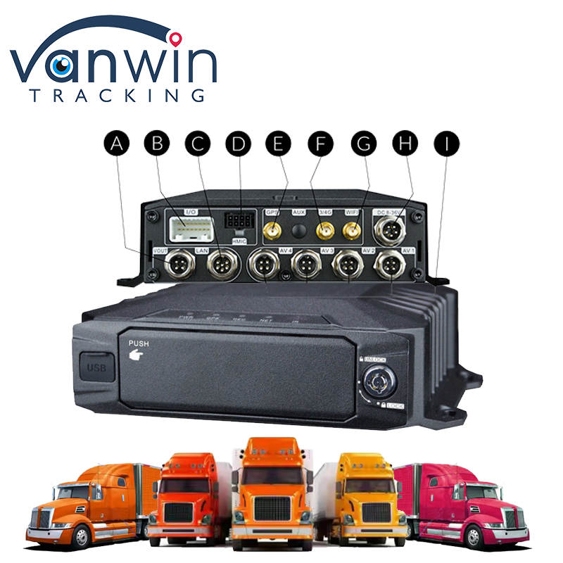 8CH Video Surveillance HDD Mobile DVR With 4G GPS WIFI MDVR For Real Time Monitoring