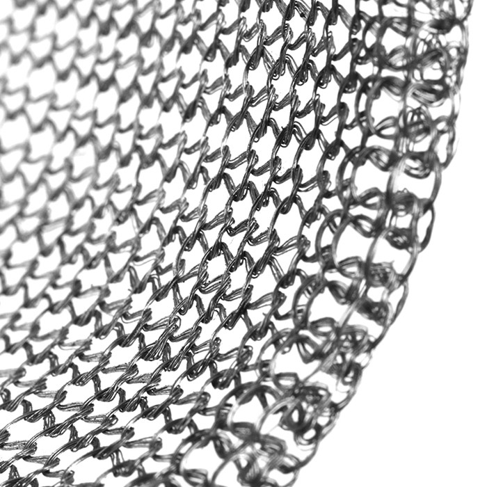 Stainless Steel Knitted Wire Mesh Roll For Liquid Filtration