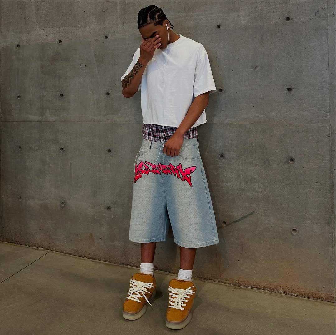 OEM Custom Jean Shorts Distressed Vintage Washed Damaged Streetwear Men's Denim Shorts Manufacturers Shorts Jeans Denim Ripped