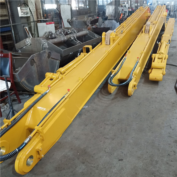 Customized Three-Section Boom Demolition Arm Extension Boom T Telescopic Long Reach Arm Bucket Used For Excavator