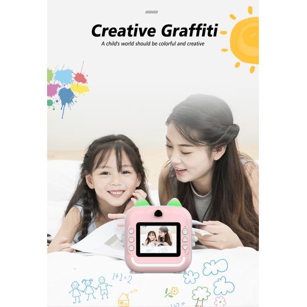 X11S Mini Dual Lens Kids Camera 1080P Bunny Cartoon Children Camera Adorable Toy Kids Selfie Digital Camera As Gift Prize