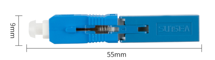 Field assembly, 50/55/60mm length fiber optic ftth fast connector sc upc