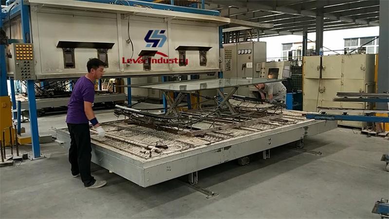 Auto Glass Bending Furnace for Bus front Windshield Glass Bending machine
