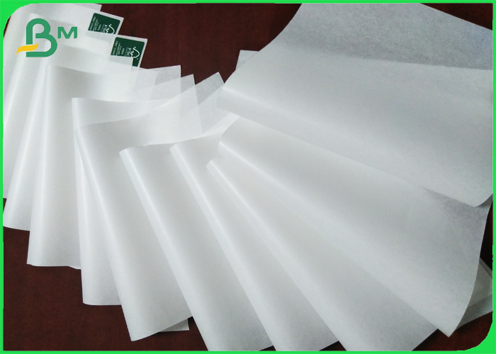FDA 26 - 50gr White Paper Kraft Paper Roll high gloss with Grease Proof 