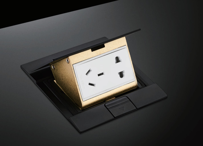 Amertop Pop-Up Floor Box Kit Square Cover Tamper-Weather Resistant Receptacle Outlet Watertight Gasket