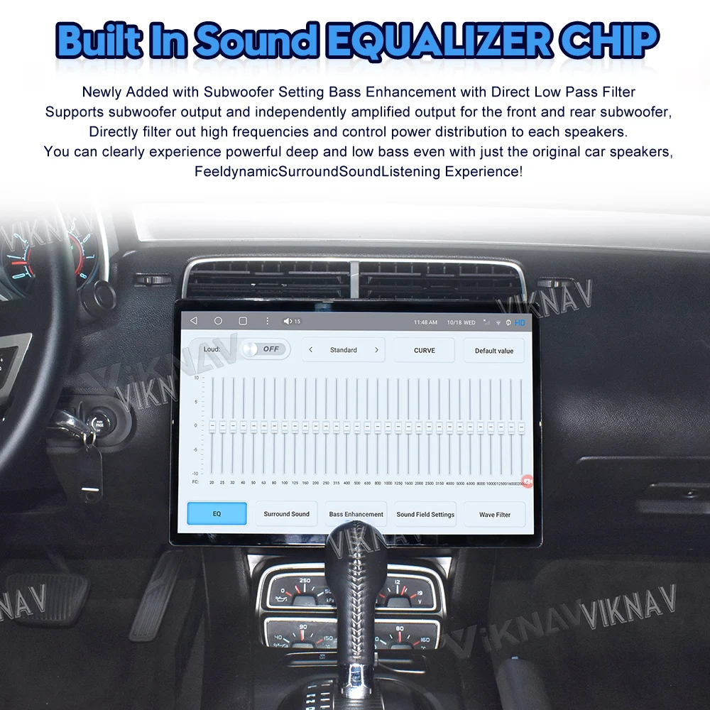 15 Inch Touch Screen Android Car Radio Replacement for Chevrolet Camaro 2010 - 2015 Car Stereo Upgrade Carplay
