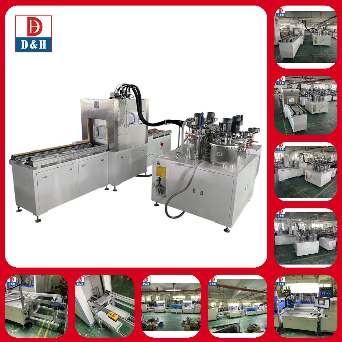 Patented Suction Valve 2K Vacuum Potting System For Silver Epoxy Resins Dispensing