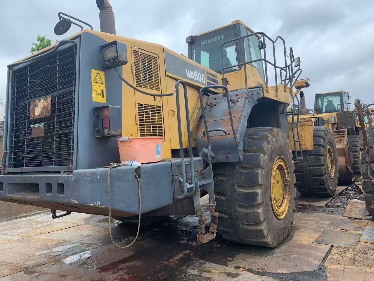 Komatsu WA600-6 Used Small Wheel Loader WA500-6 Safety Operation For Mining