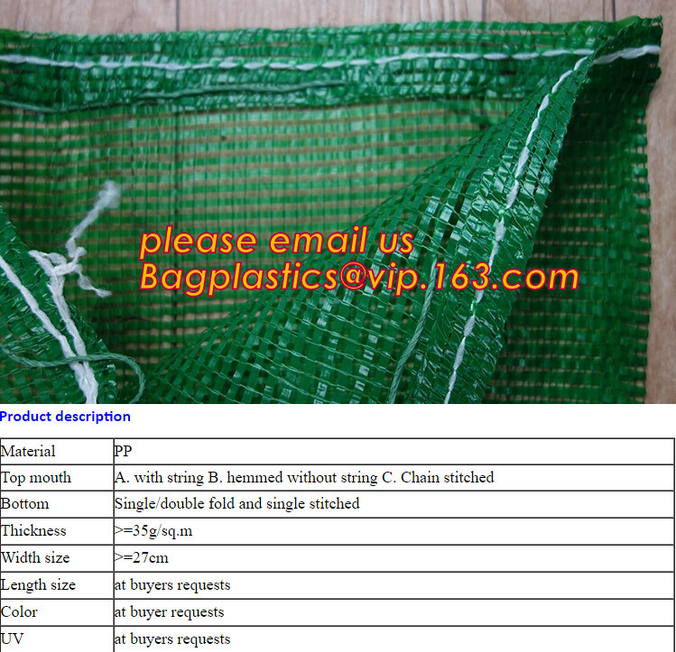 PE Knitted mesh bag and Raschel mesh bag,Factory Price Supply Plastic Pe Raschel Monifilament Date Mesh Net Bags, bageas