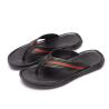 Buy cheap Eco Friendly Men's Plain Black Flip Flops Slide Resistance Long Life Span from wholesalers