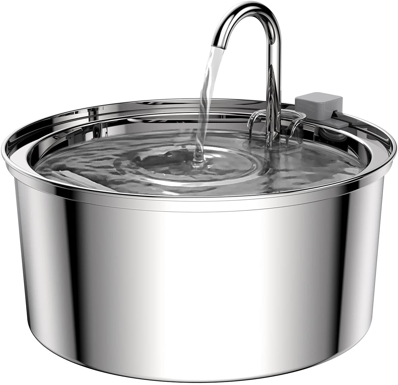 Automatic Dog Water Fountain Stainless Steel Pet Dispenser 3.2L