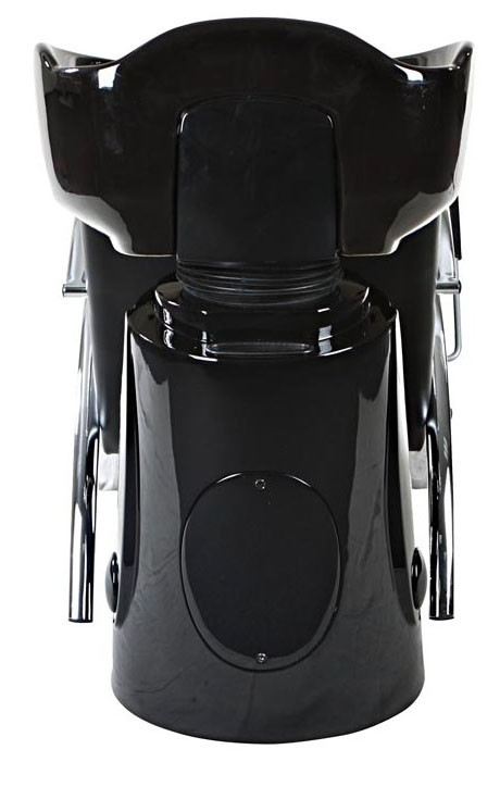 Pu Leather Salon Shampoo Chairs Free Standing With Ceramic Bowl , OEM ODM Service