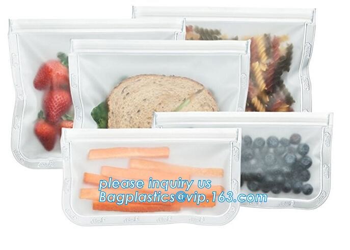 Seal Reusable Fresh Vegetable Meat Dog Cat Pet Food Storage Easy Clean 1 Liter Silicone Food Bag For Refrigerator bageas