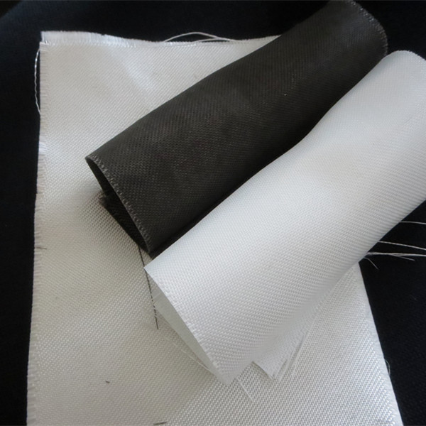 White PTFE Coated Alkali / Non-Alkali Filter Fabric Roll 330 - 900gsm woven roving plain cloth