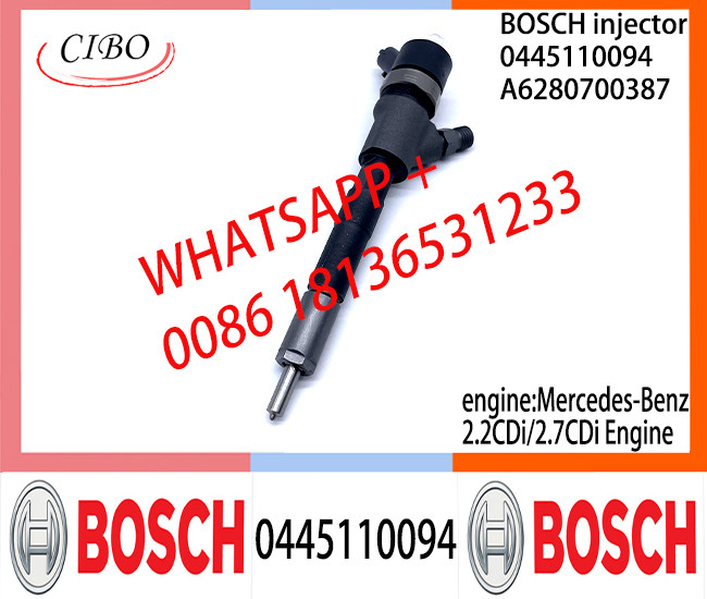 BOSCH Common Rail Injector 0445110093 0986435035 0445110094 A6280700387 0445110103 0445110104 for Mercedes-Benz 4CDi