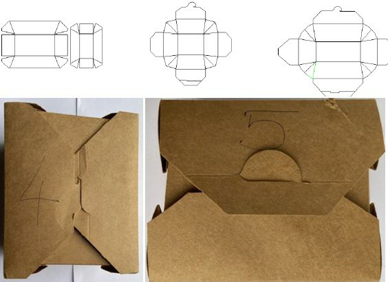 Meal Carton Cardboard Box Manufacturing Machine 220V 50Hz